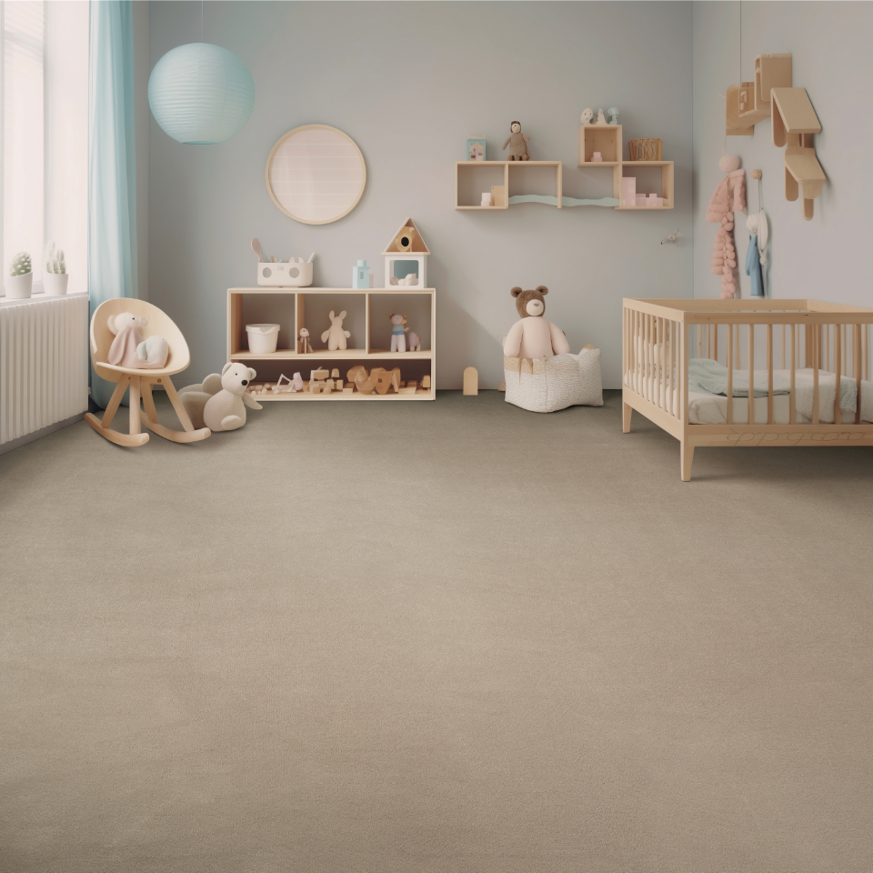 New York saxony carpet in colour Ice Petal