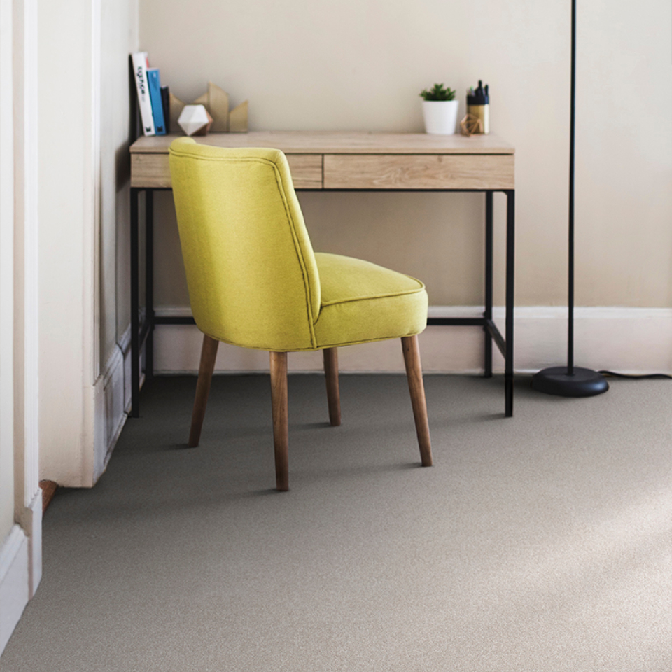 Soft distinction saxony carpet in a room with a reading chair